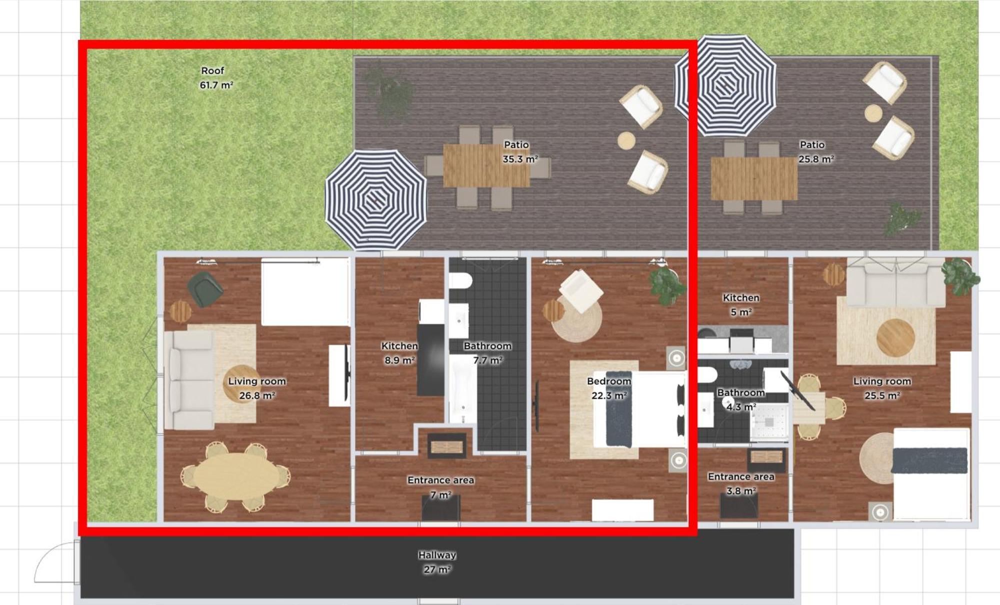 Global Living - Design I Terrace I Kitchen I Smart-tv I Parking Space I Apartamento *