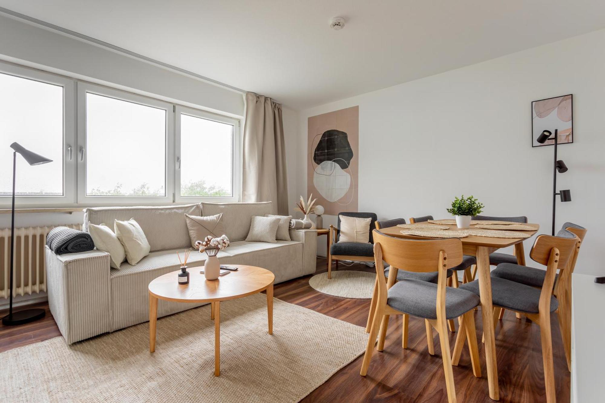 Global Living - Design I Terrace I Kitchen I Smart-tv I Parking Space I * Múnich