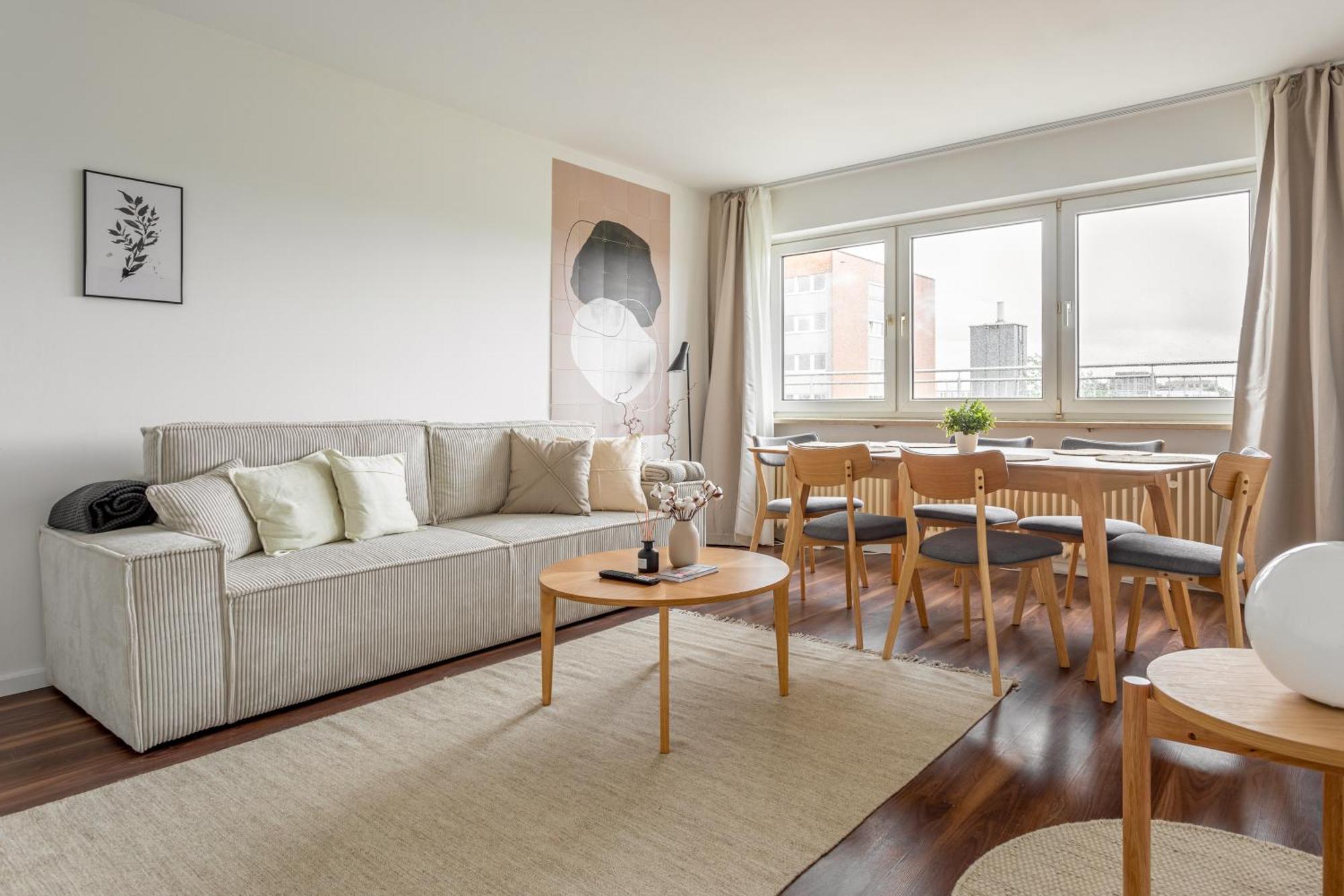 Global Living - Design I Terrace I Kitchen I Smart-tv I Parking Space I * Múnich